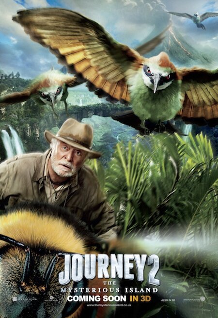Journey 2 The Mysterious Island poster - Michael Caine