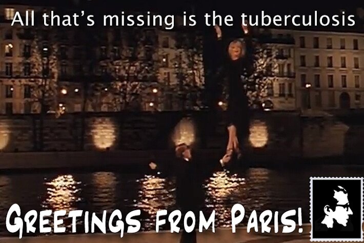 Paris - Woody Allen postcard