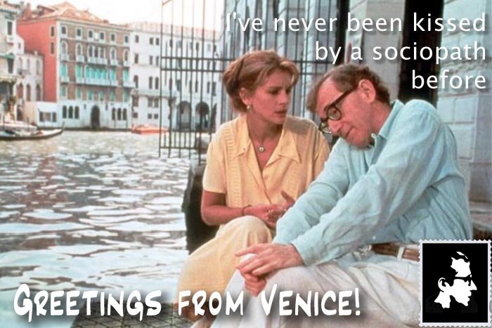 Venice - Woody Allen postcard