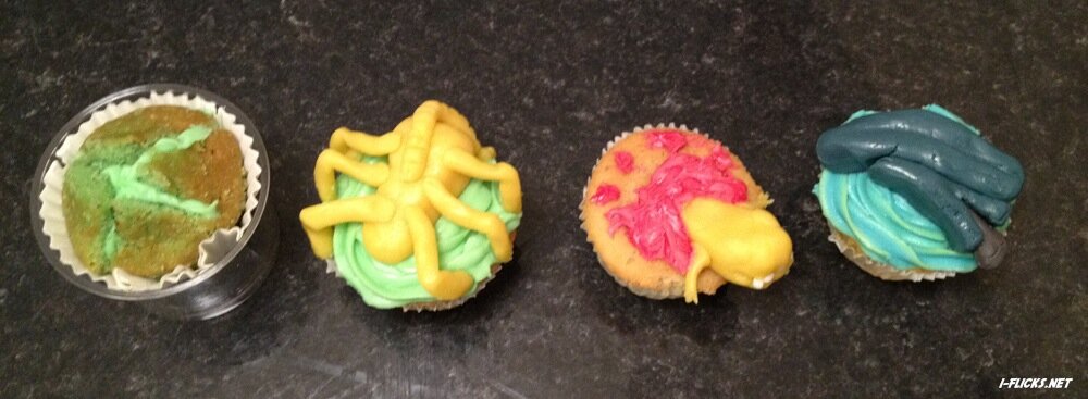 Alien cupcakes