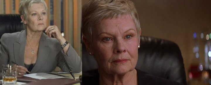 Judi Dench, drink, Skyfall, M