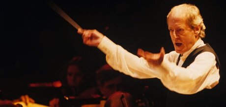 John Barry conducting orchestra