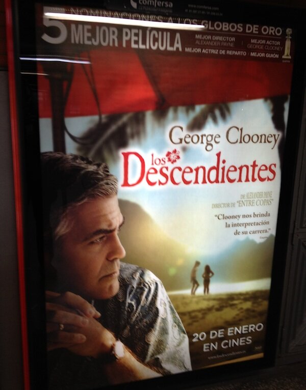 The Descendants Spanish poster