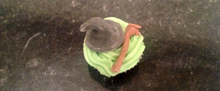 Gandalf cupcake