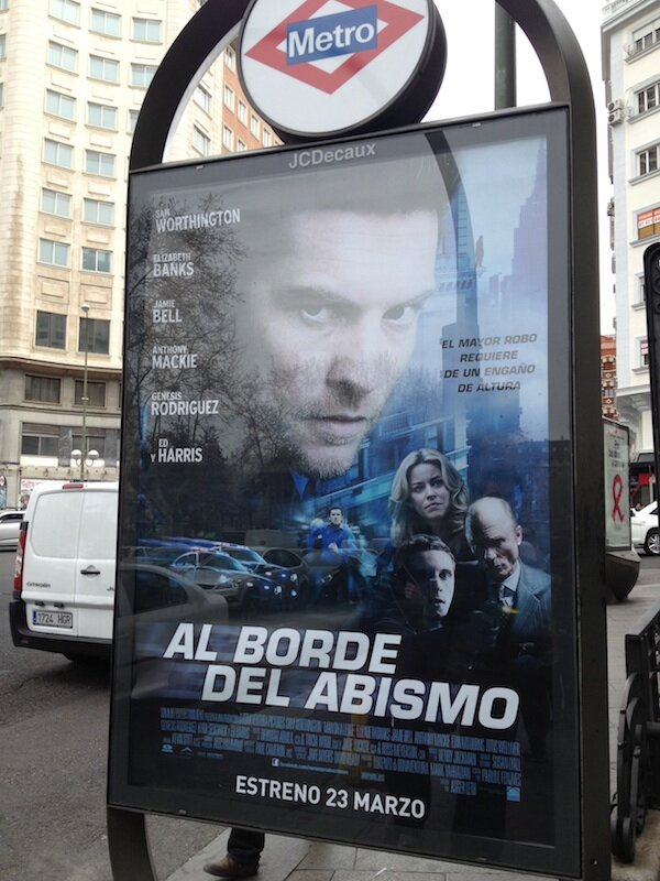 Man on a Ledge - Madrid poster