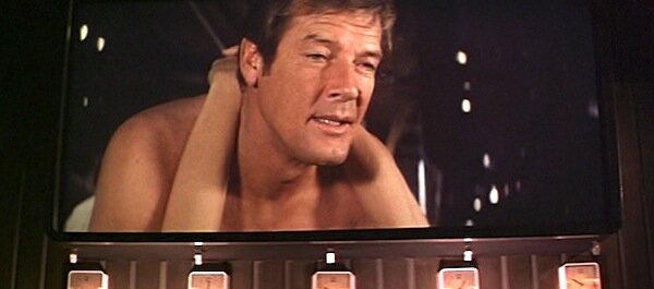 Moonraker Roger moore sex face