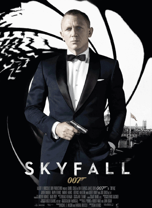 Skyfall poster tiny Bond