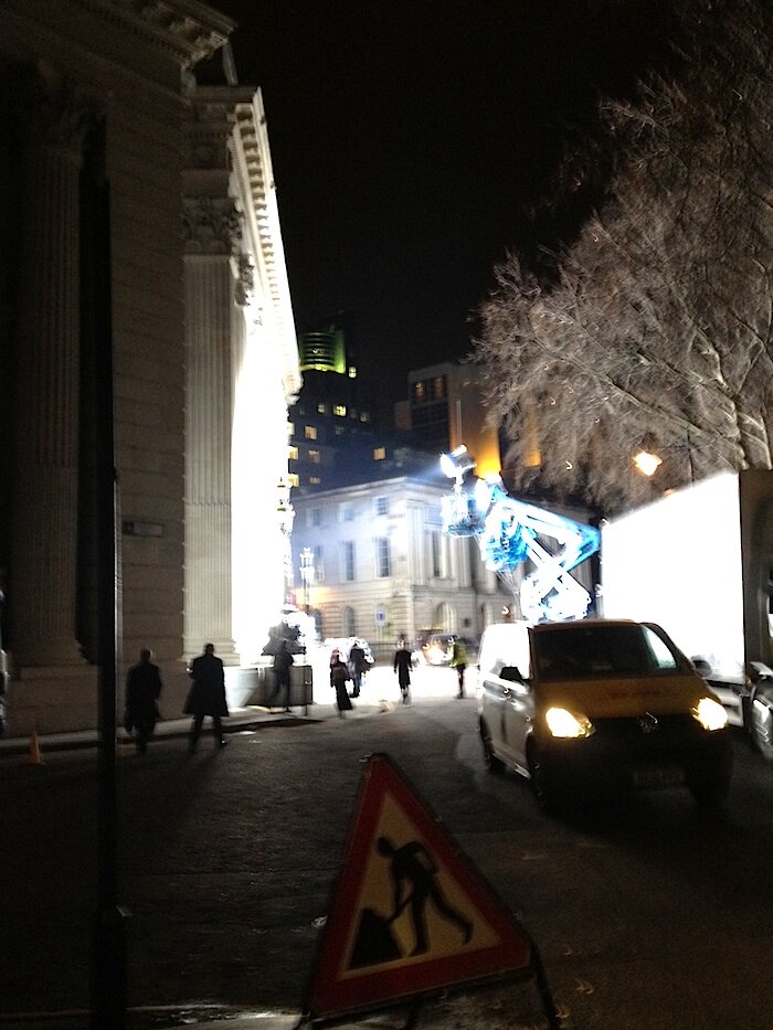 Skyfall, on-set photos - Trinity Square, London