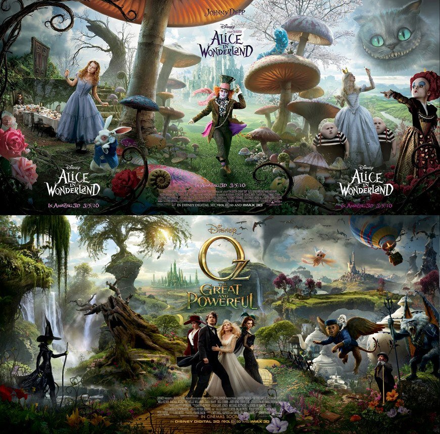 Alice in Wonderland vs Oz The Great and Powerful