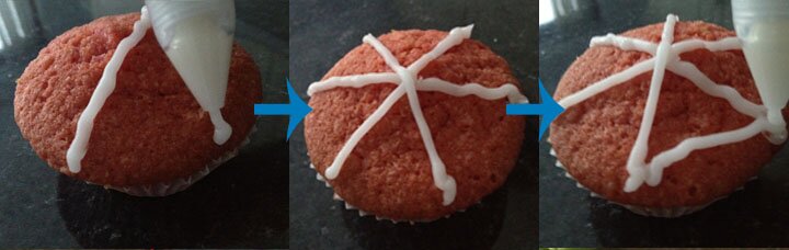 Spider-Man web cupcake